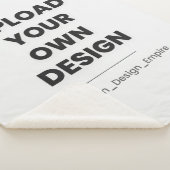 Upload Your Own Design Here | Custom Template Sherpa Deken (3/4)