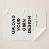 Upload Your Own Design Here | Custom Template Sherpa Deken (Voorkant (horizontaal))