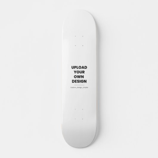 Upload Your Own Design Here | Custom Template Skateboard (Voorkant)