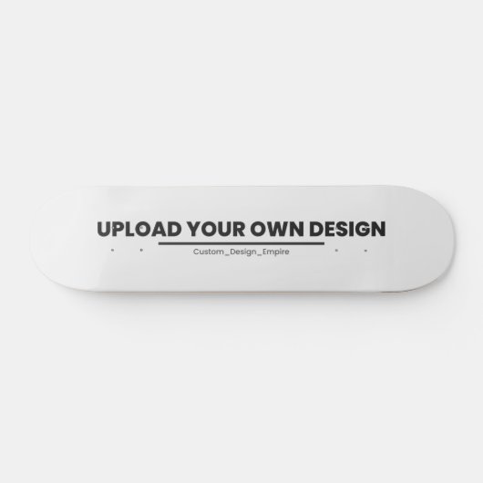 Upload Your Own Design Here | Custom Template Skateboard (Horizontaal)