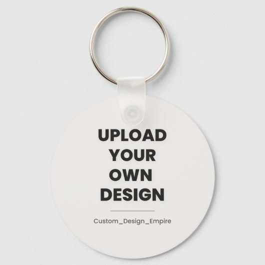 Upload Your Own Design Here | Custom Template Sleutelhanger (Voorkant)