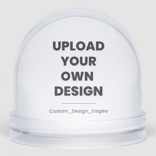 Upload Your Own Design Here | Custom Template Sneeuwbol (Voorkant)