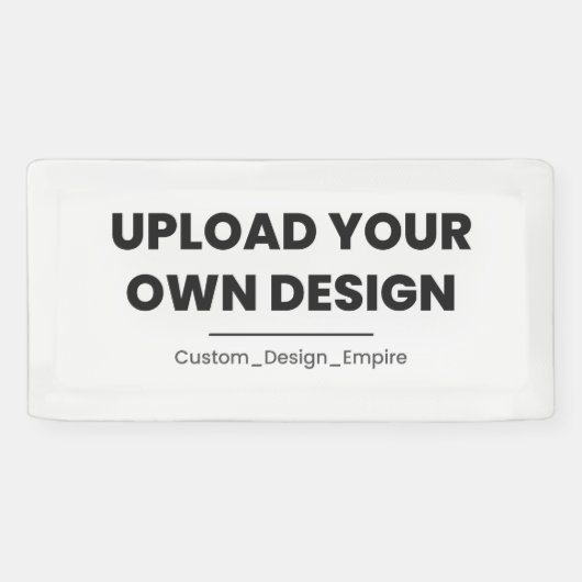 Upload Your Own Design Here | Custom Template Spandoek (Horizontaal)
