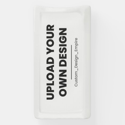 Upload Your Own Design Here | Custom Template Spandoek (Verticaal)