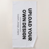 Upload Your Own Design Here | Custom Template Strandlaken (Voorkant)