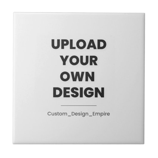 Upload Your Own Design Here | Custom Template Tegeltje (Voorkant)