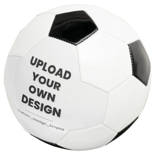 Upload Your Own Design Here | Custom Template Voetbal (Drie kwart)