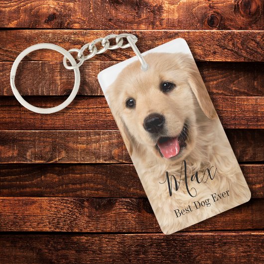 Upload Your Pet Photo Personalized Sleutelhanger