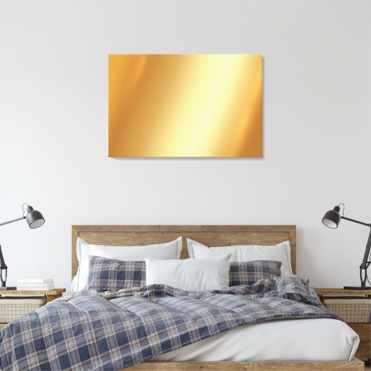 Upload Your Photo on Elegant Gold Blank Background Canvas Afdruk (Insitu (Slaapkamer))
