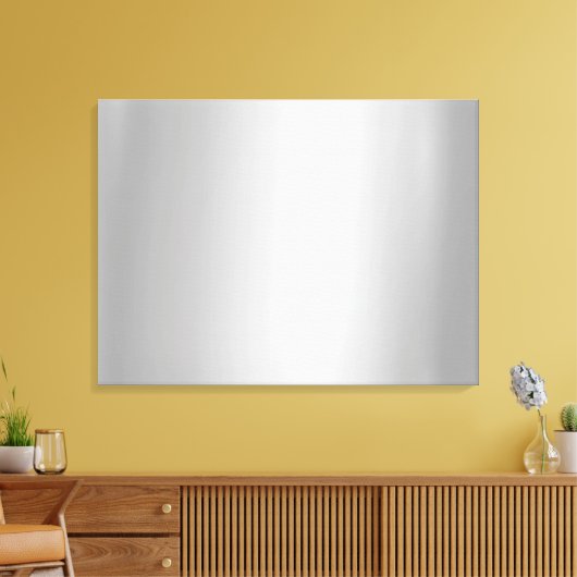 Upload Your Photo to Blank Luxe Silver Background Canvas Afdruk (Insitu (Woonkamer))