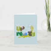 UpNorth Typography Art Bedankkaart (Voorkant)