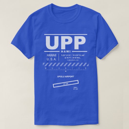 Upolu Airport UPP T-Shirt (Design voorkant)