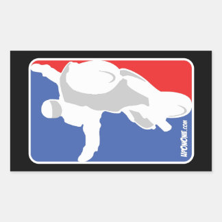 UpOnOne.com NBA Style Logo Rechthoekige Sticker