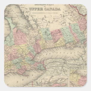 Upper Canada Vierkante Sticker