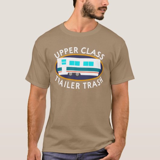 Upper Classrailerrash I Camping friends T-shirt (Voorkant)