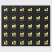 Upper Crust Funny Bread Pun Dark BG Cadeaupapier (Vlak)