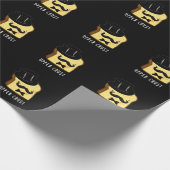 Upper Crust Funny Bread Pun Dark BG Cadeaupapier (Hoek)
