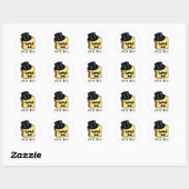 Upper Crust Funny Bread Pun Ronde Sticker (Vel)