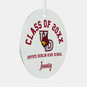 Upper Dublin High School Ornament Kerst (Voorkant Rechts)