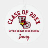 Upper Dublin High School Ornament Kerst (Achterkant)