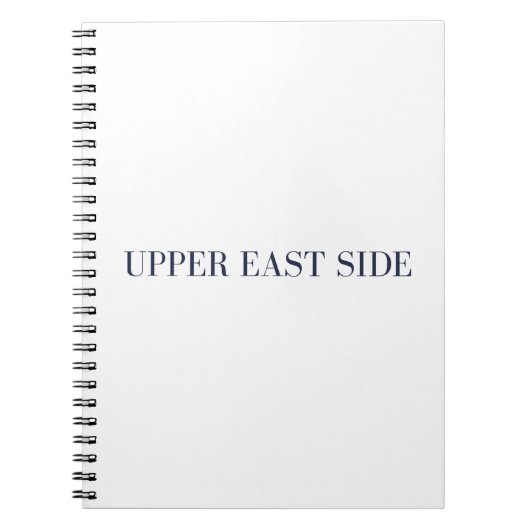 Upper East Side Spiral Notebook Journal (Devant)