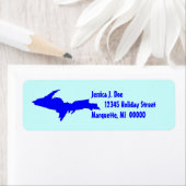 Upper Peninsula Michigan UP Retouradres Label (Insitu)