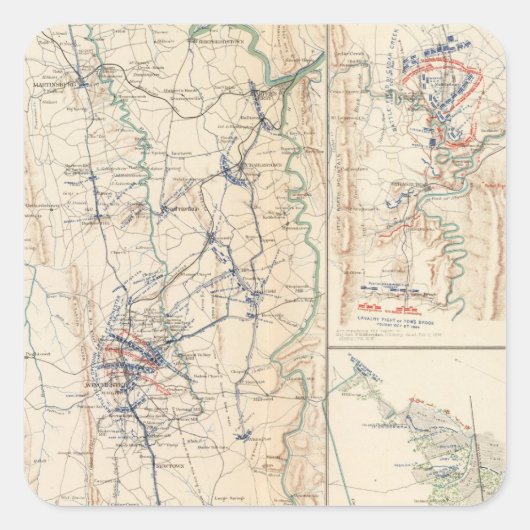 Upper Potomac McCoys Ferry-Conrads Ferry Vierkante Sticker (Voorkant)