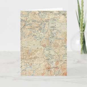 Upper Saranac Lake Détail de l'ancienne carte topo