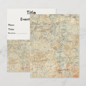 Upper Saranac Lake Détail de l'ancienne carte topo (Devant / Derrière)