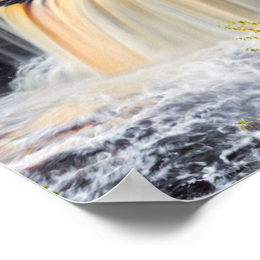 Upper Tahquamenon Falls in Automne Poster (Coin)