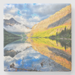Upper Two Medicine Lake op Sunrise Stenen Onderzetter