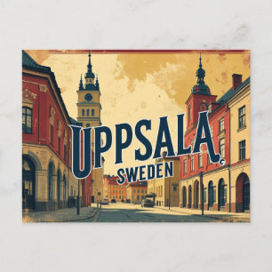Uppsala Zweden de Stad van Kennis en Geschiedenis Briefkaart