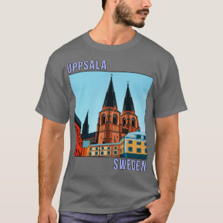 Uppsala Zweden Scandinavisch T-shirt