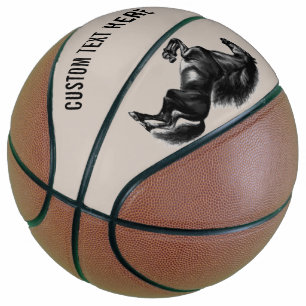 Upright Basketball - aangepaste tekst en kleuren Basketbal