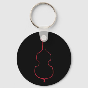 Upright Bass Ink Sleutelhanger