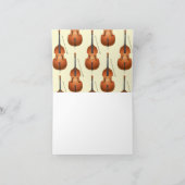 Upright Bass Musician Music Teacher Jazz Band Notitiekaartje (Binnen)