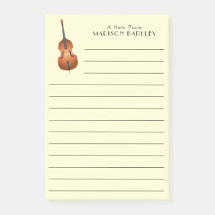 Upright Bass Musician Music Teacher Jazz Band Post-it® Notes
