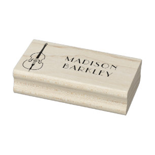 Upright Bass Musician Music Teacher Jazz Band Rubberstempel