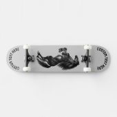 Upright Black Wild Horse Skateboard - Aangepaste t (Horizontaal)