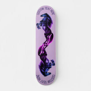 Upright Black Wild Horses Dragende Jouw tekst / na Skateboard