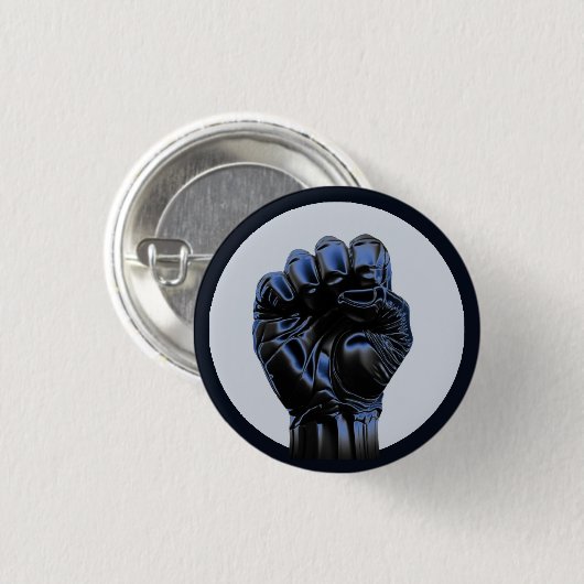 UPRIGHT FIST 2b Circle Pin Button Badge (Voorkant /achterkant)