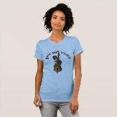 Upright String Double Bass Player Woman T-shirt (Voorkant volledig)