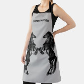 Upright Wild Horses Schort Aangepaste tekst Jouw n (Insitu)