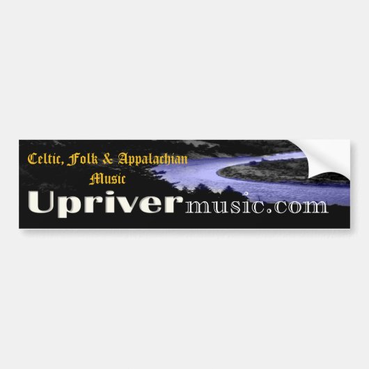 Upriver Bumpersticker (Voorkant)