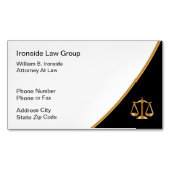 Upscale Attorney Visitekaartje Magnets Magnetisch Visitekaartje (Voorkant)