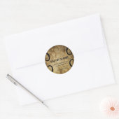 Upscale Classy Swirl Business Sticker (Envelop)
