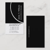 Upscale elant luxe Professional zwart-wit Visitekaartje (Voorkant / Achterkant)