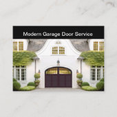 Upscale Moderne Garage Deur Services Visitekaartje (Voorkant)