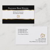 Upscale Real Estate Broker Visitekaartje (Voorkant / Achterkant)