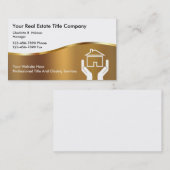 Upscale Title Company Visitekaartjes (Voorkant / Achterkant)